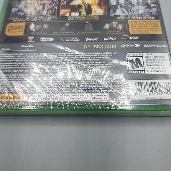 Deus Ex: Mankind Divided - Xbox One Lot of 5 Factory Sealed - Picture 8 of 9